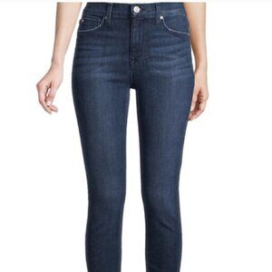 Hudson Womens Dark Wash High Rise Blair Super Skinny Raw Hem Jeans-Size 27